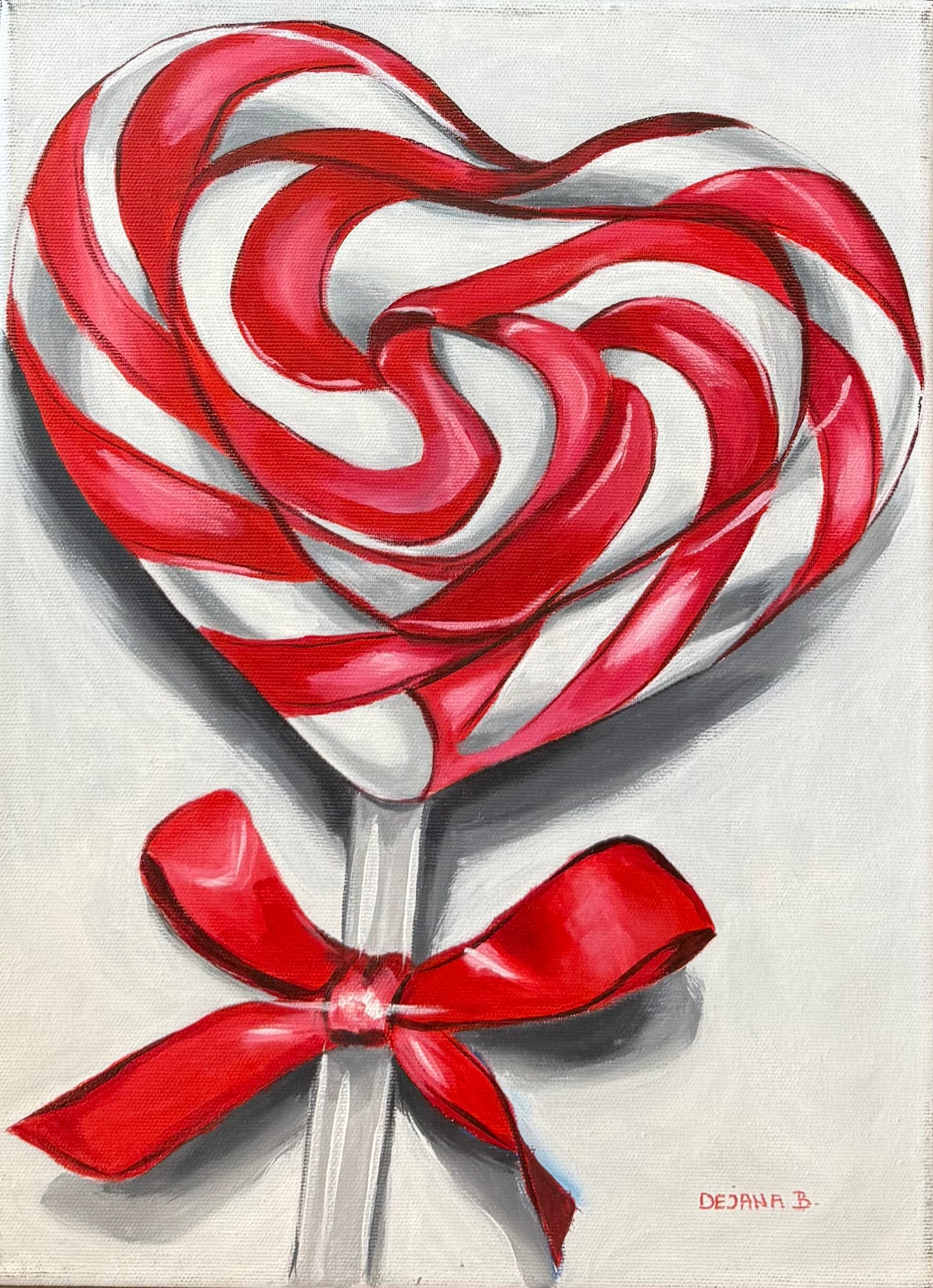 Lollipop 40x30cm - Original Acrylic Painting by Girl with Wings - Dejana Nežić ( Bačko )